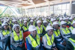 File image of Affordable Housing Interns at State House Nairobi.